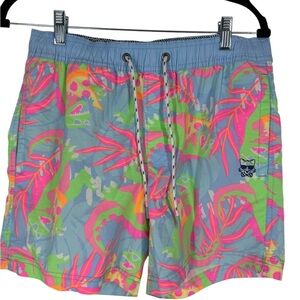 Party Pants Dino pizza swim shorts small like new
